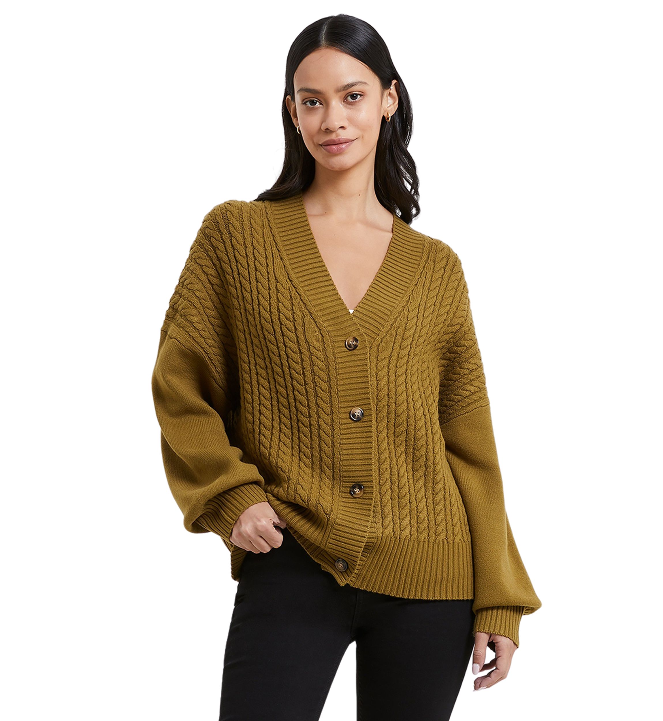 Baby Soft Cable Knit Cardigan 