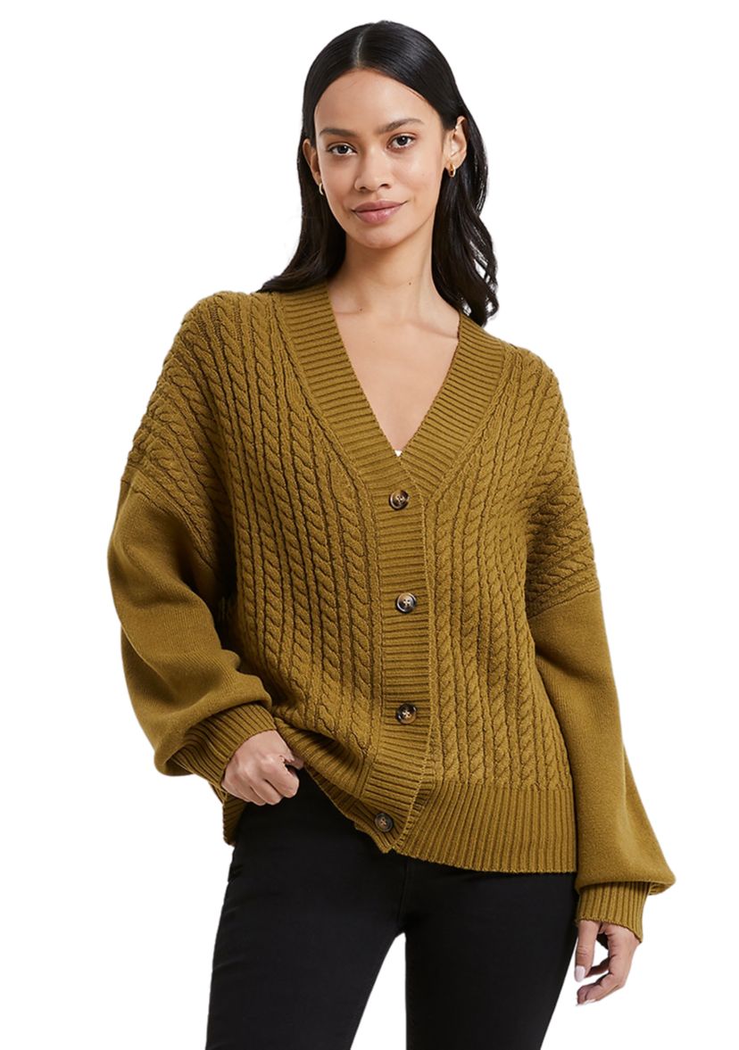 Baby Soft Cable Knit Cardigan 