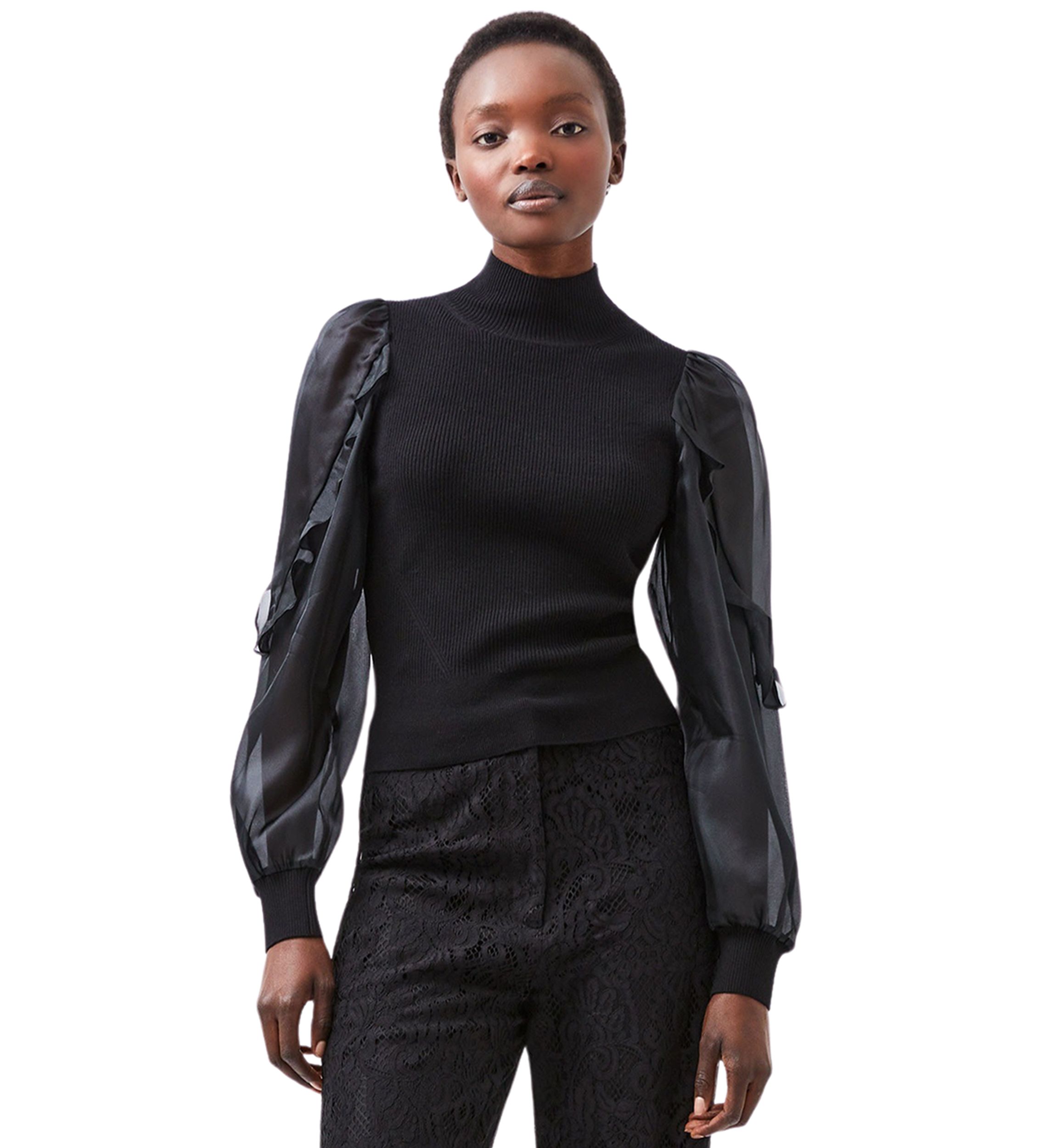 Krista Organza Puff Sleeve Top