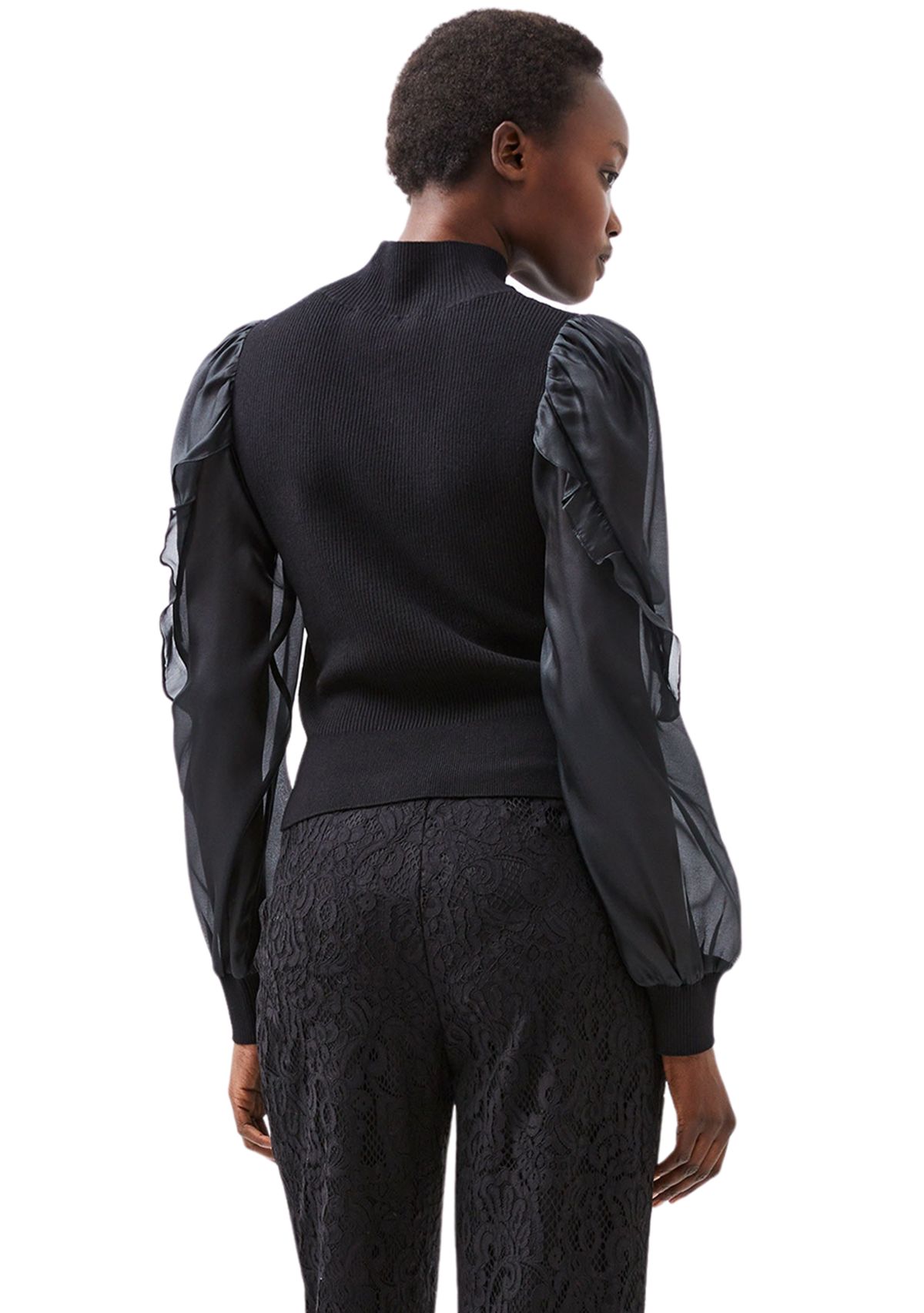 Krista Organza Puff Sleeve Top