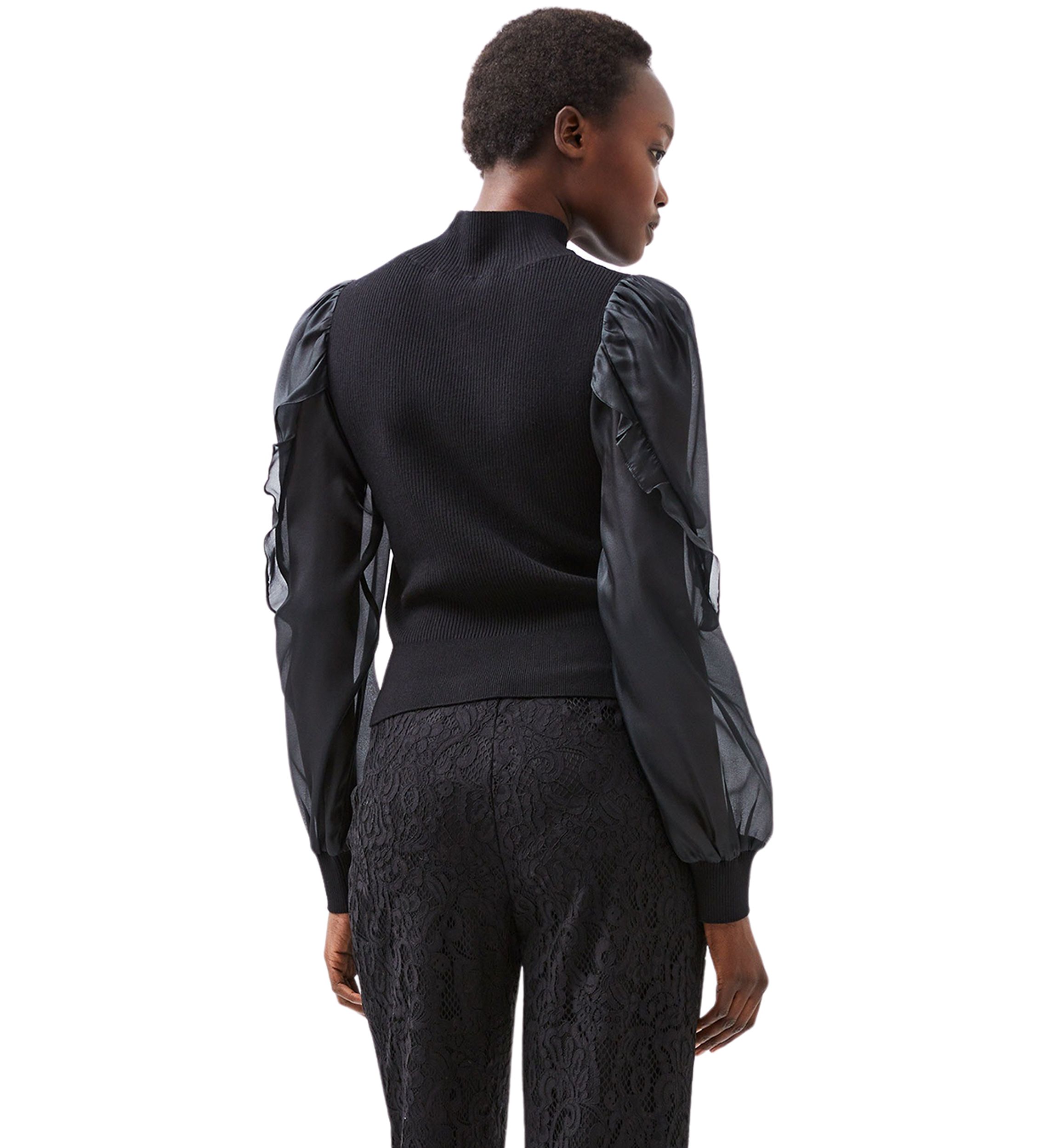 Krista Organza Puff Sleeve Top