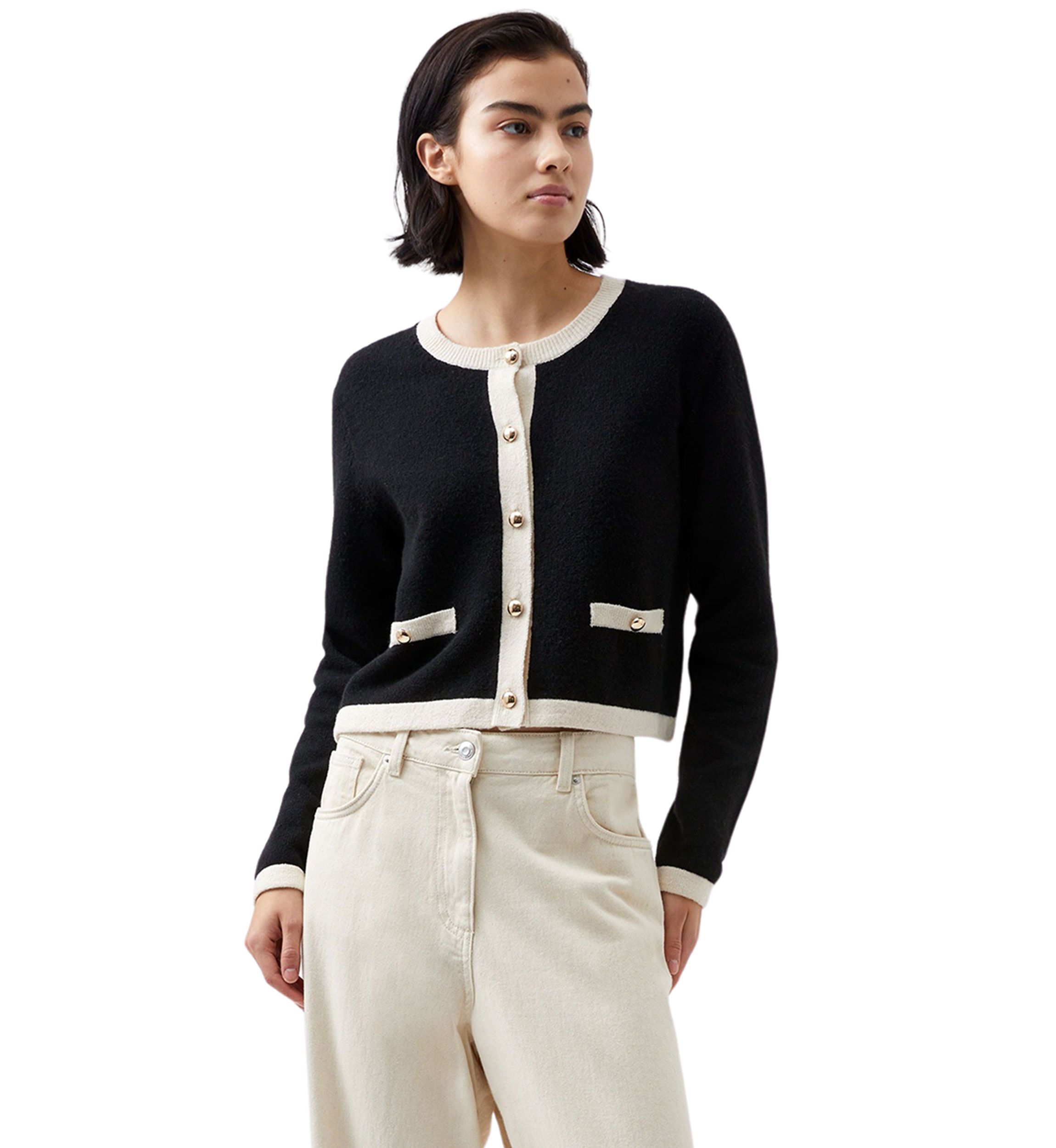 Contrast Cardigan