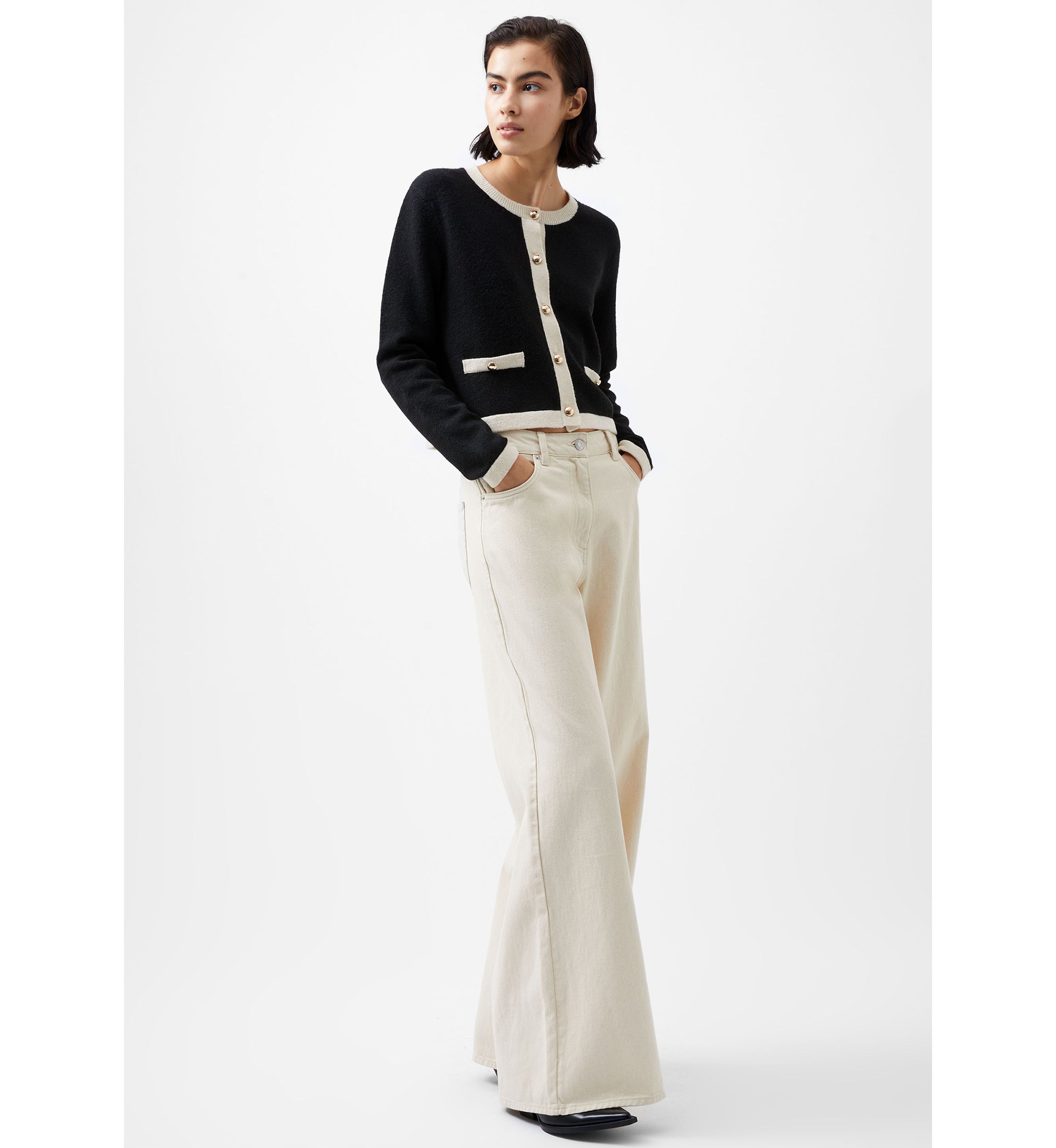 Contrast Cardigan
