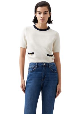 French Connection Women's Babysoft Short Sleeve Top