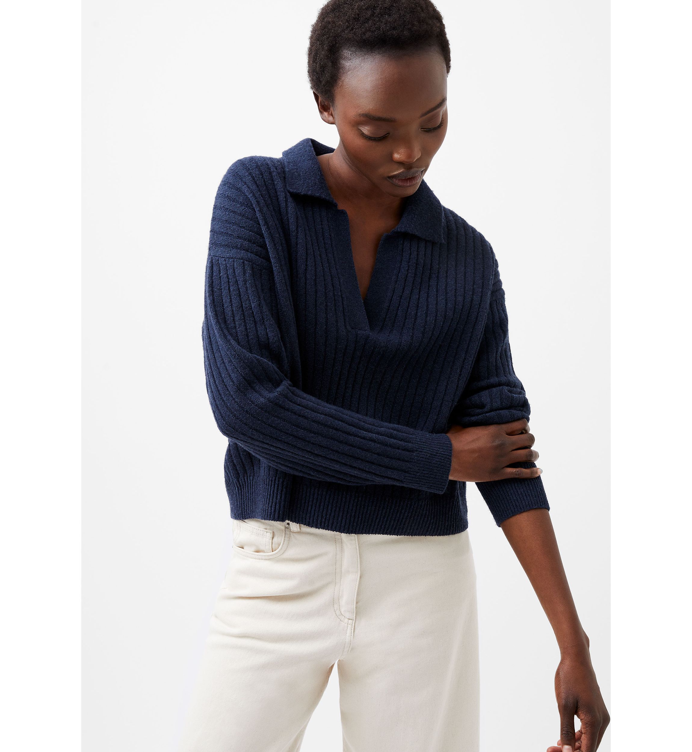 Vhari Collar Long Sleeve Jumper