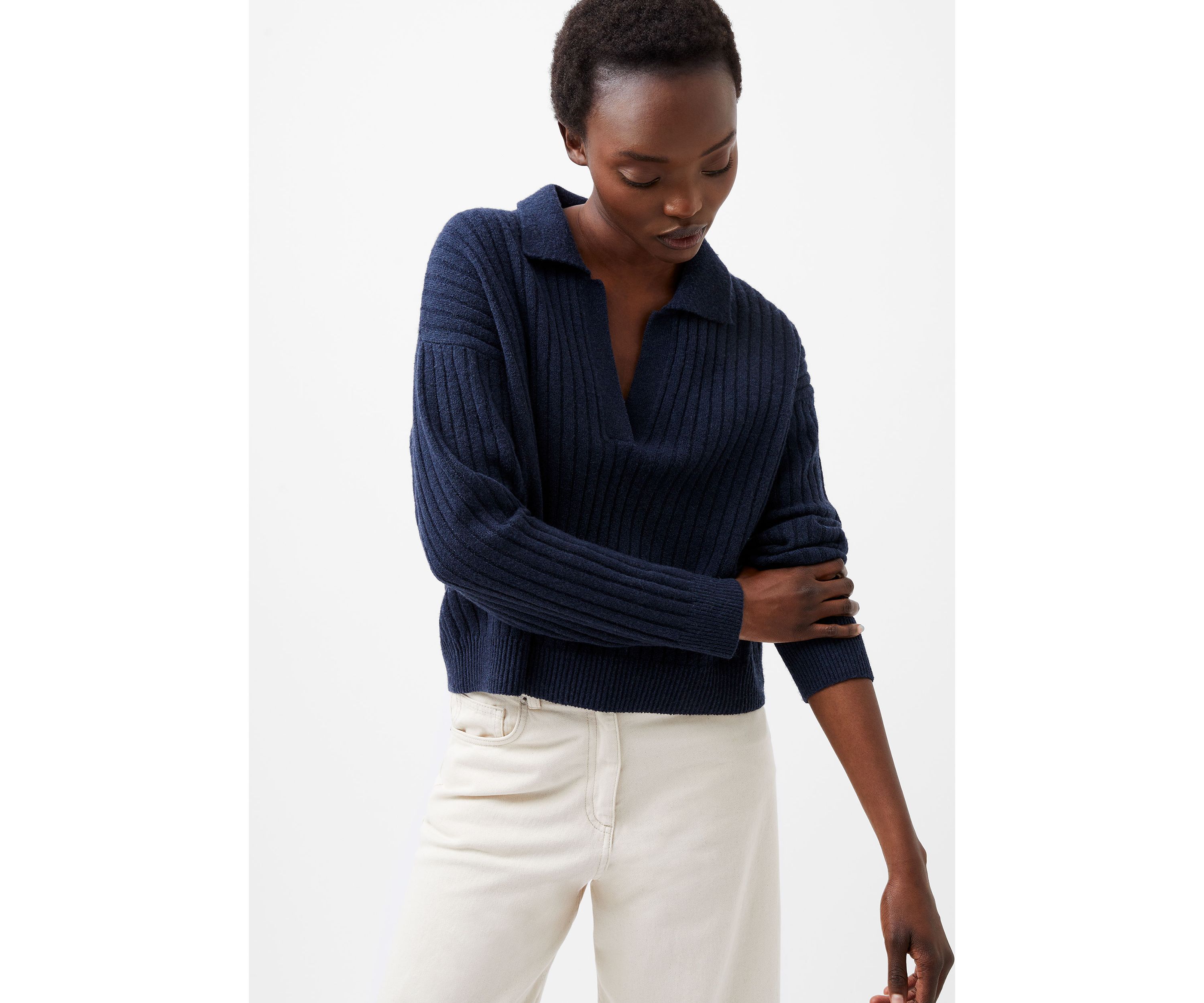 Vhari Collar Long Sleeve Jumper