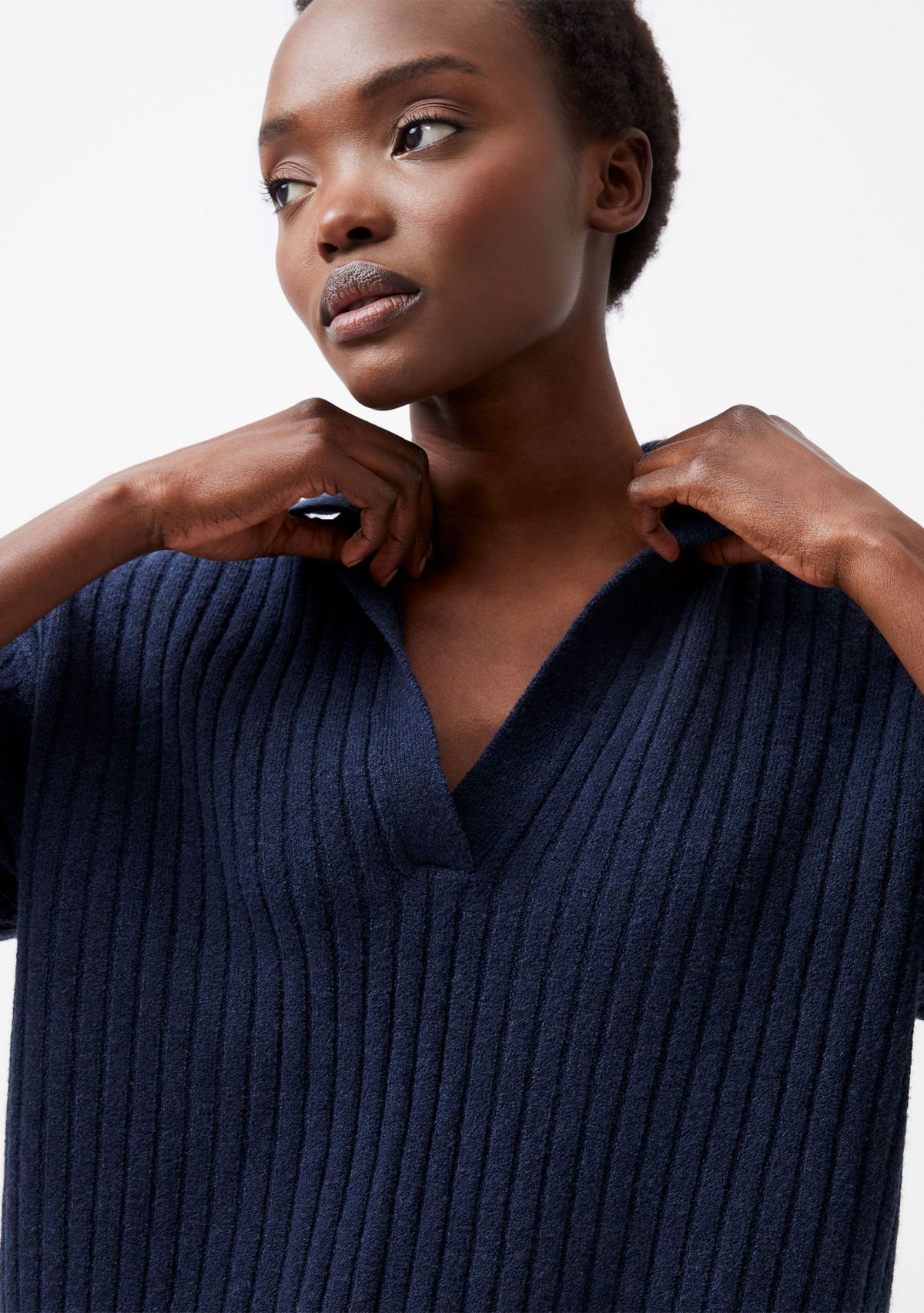 Vhari Collar Long Sleeve Jumper