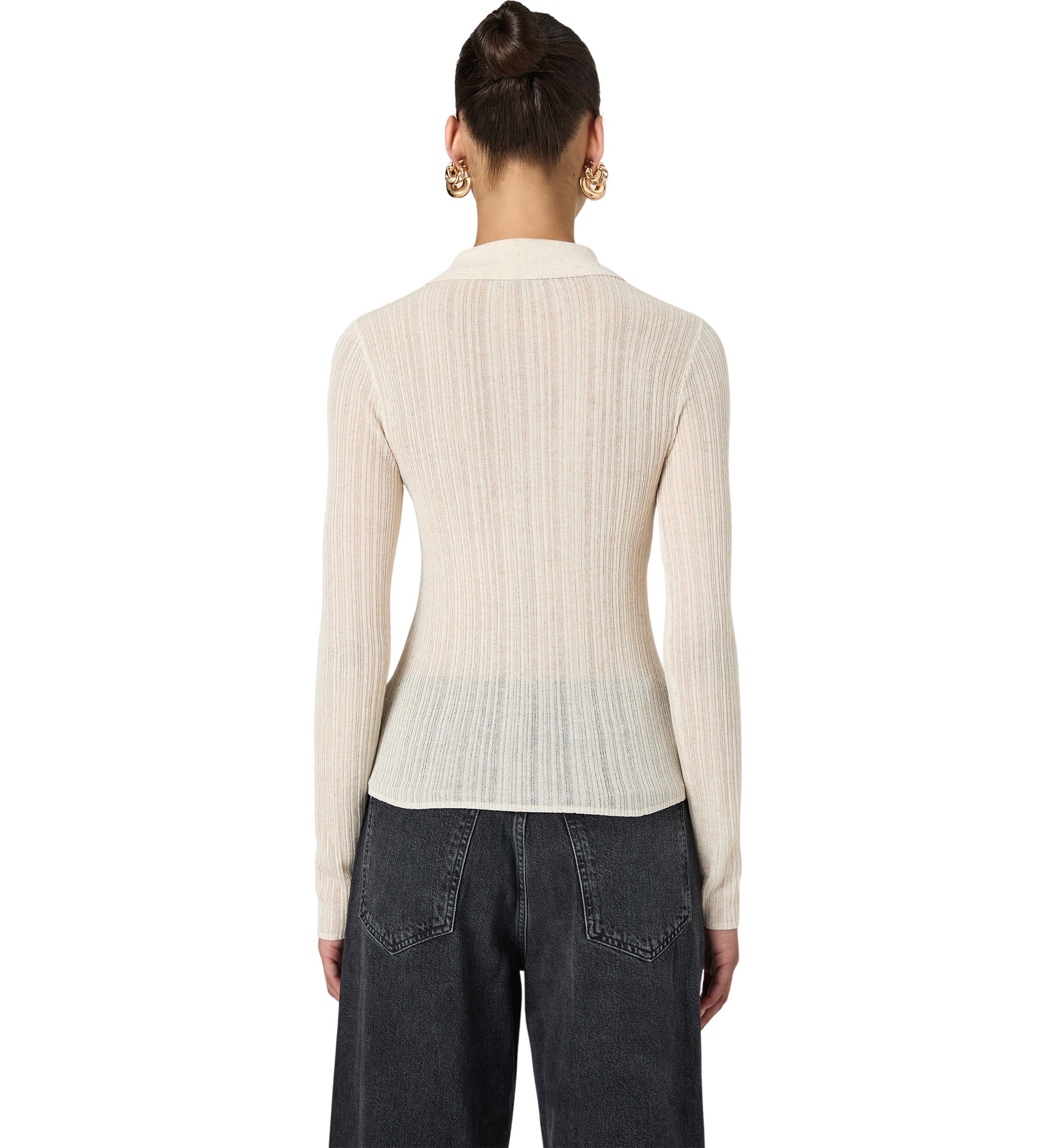 Linen Blend Button Up Top 