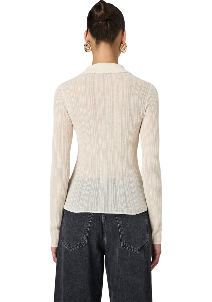 Linen Blend Button Up Top 