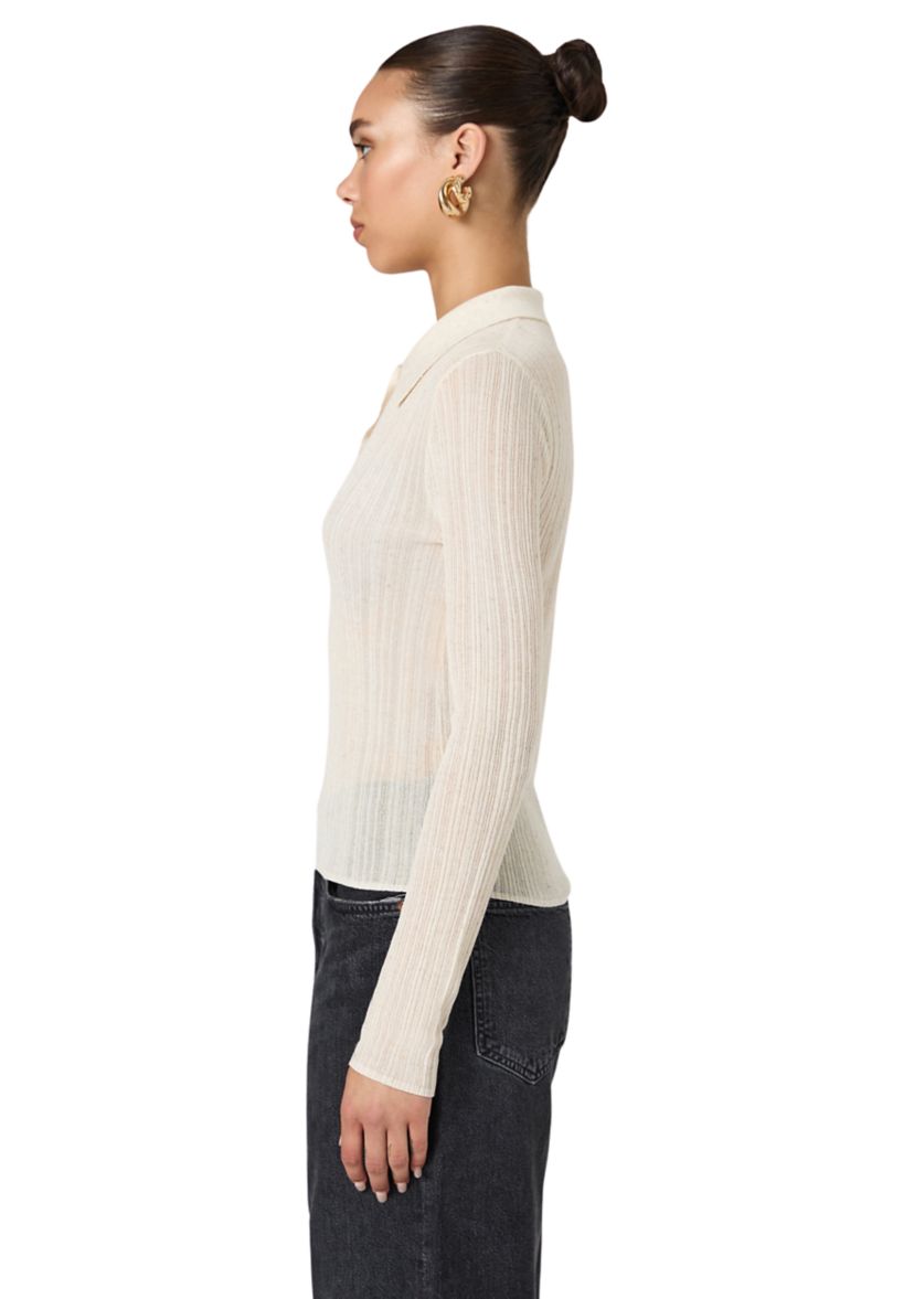Linen Blend Button Up Top 