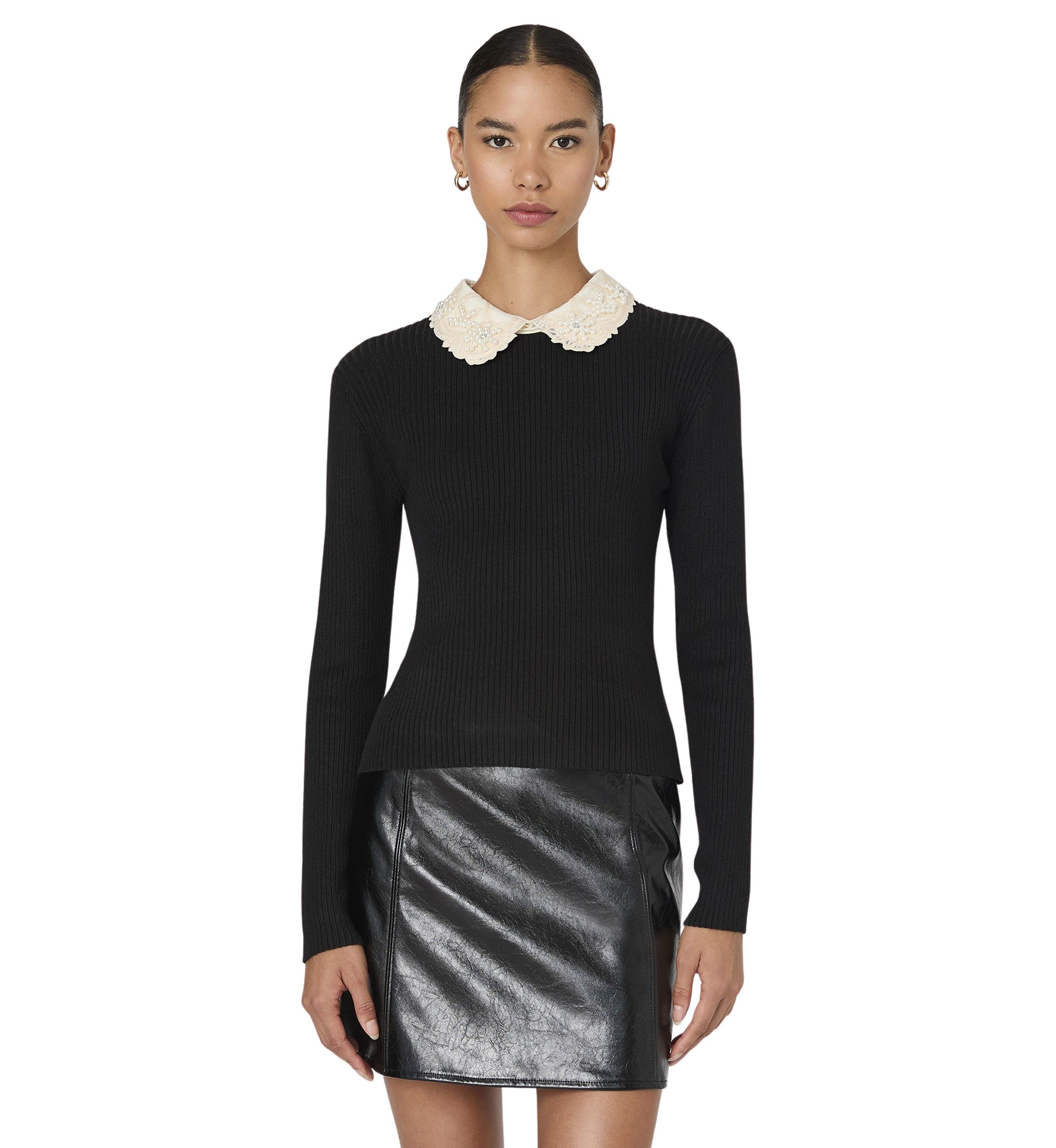 Mozza Embellished Knit Top