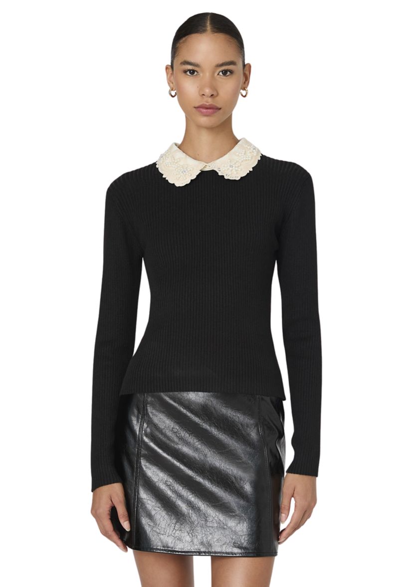Mozza Embellished Knit Top