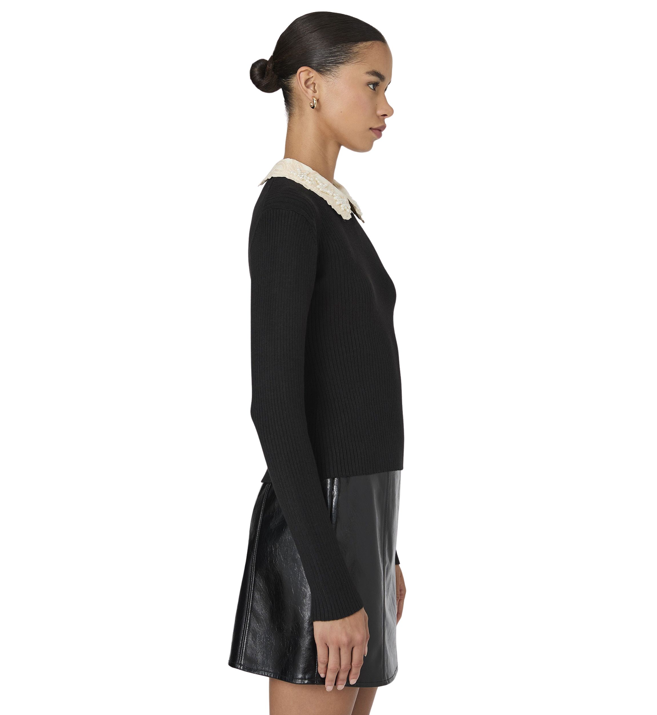 Mozza Embellished Knit Top