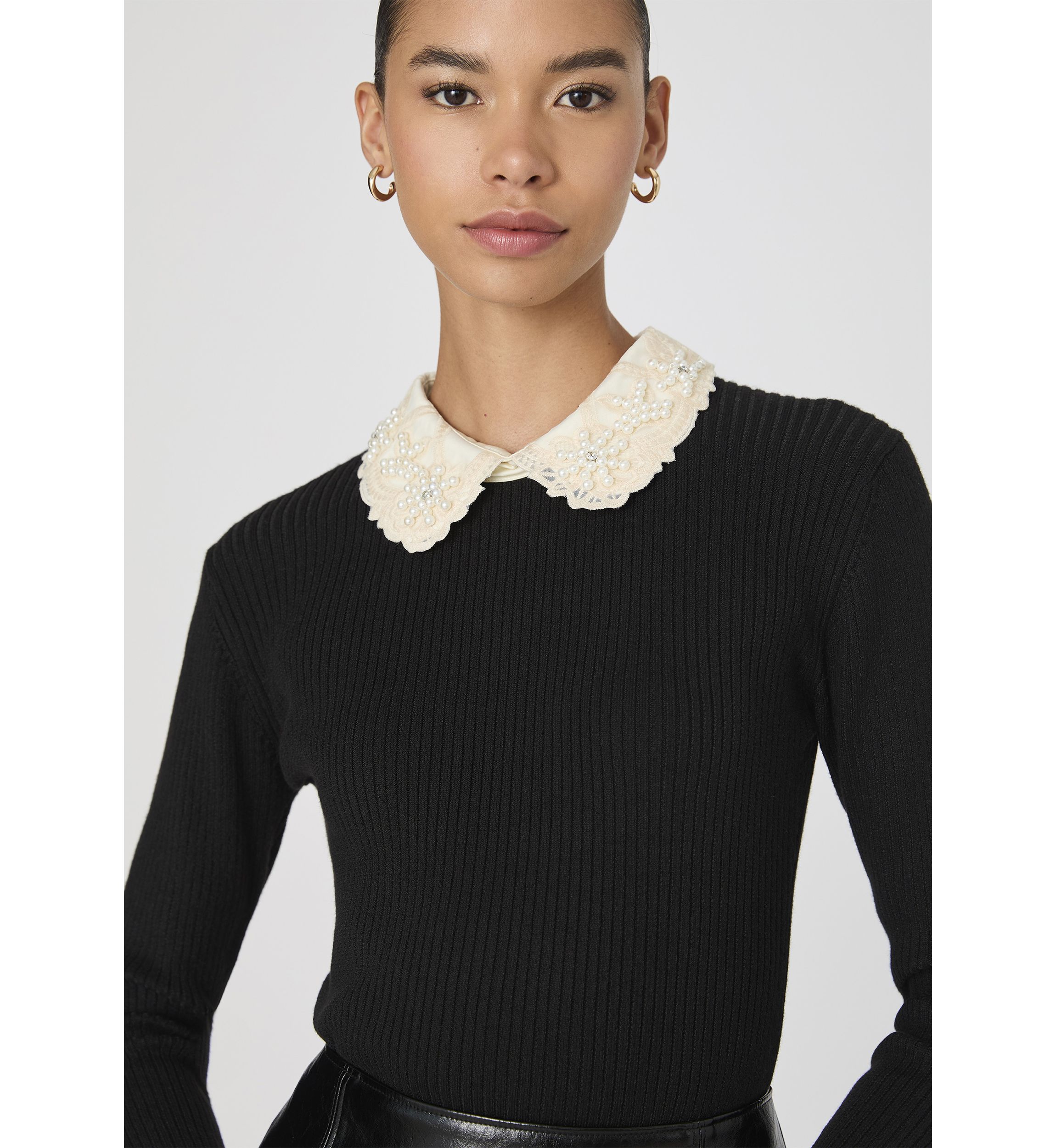 Mozza Embellished Knit Top