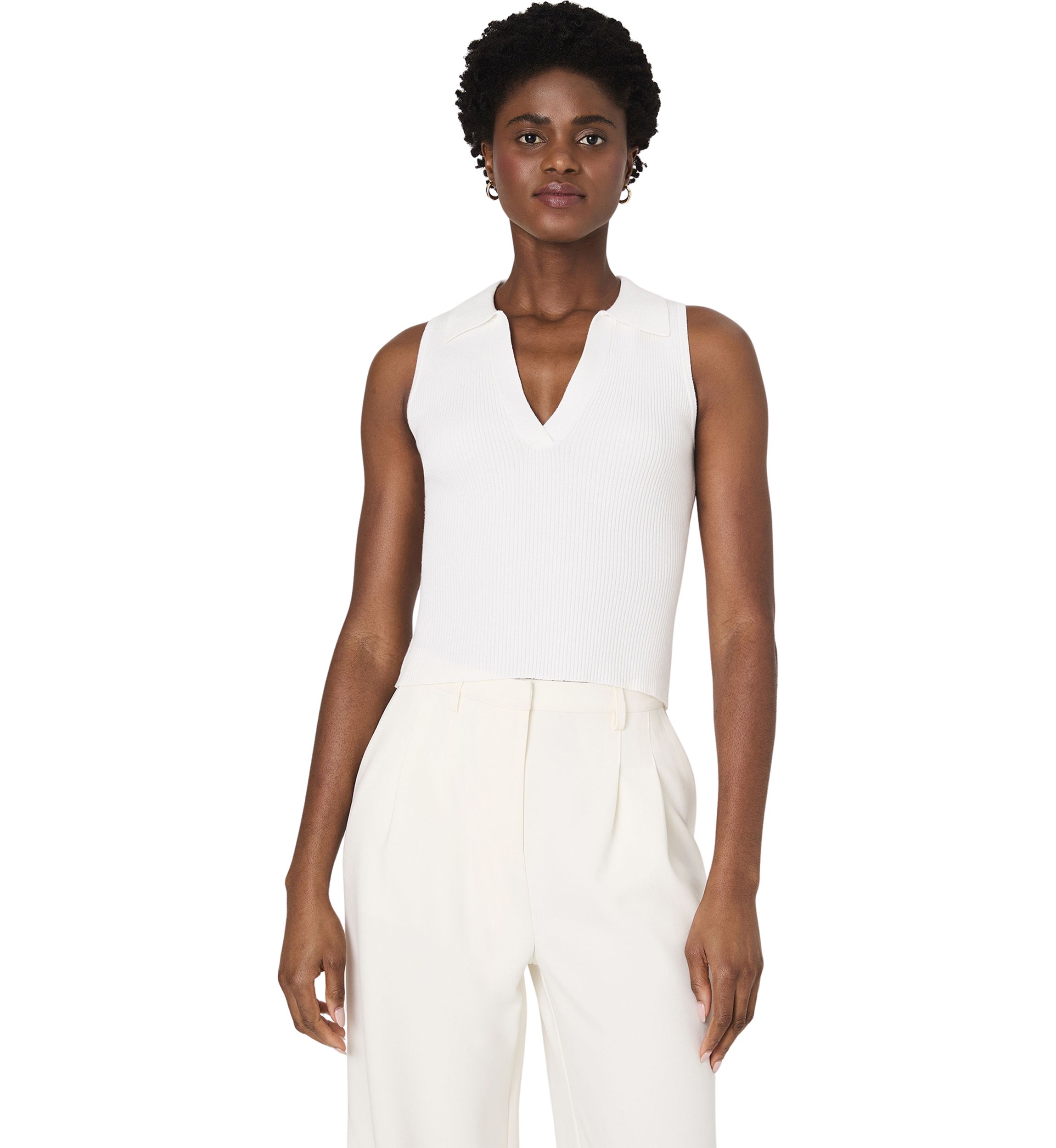 Mozza V-Neck Sleeveless Jumper
