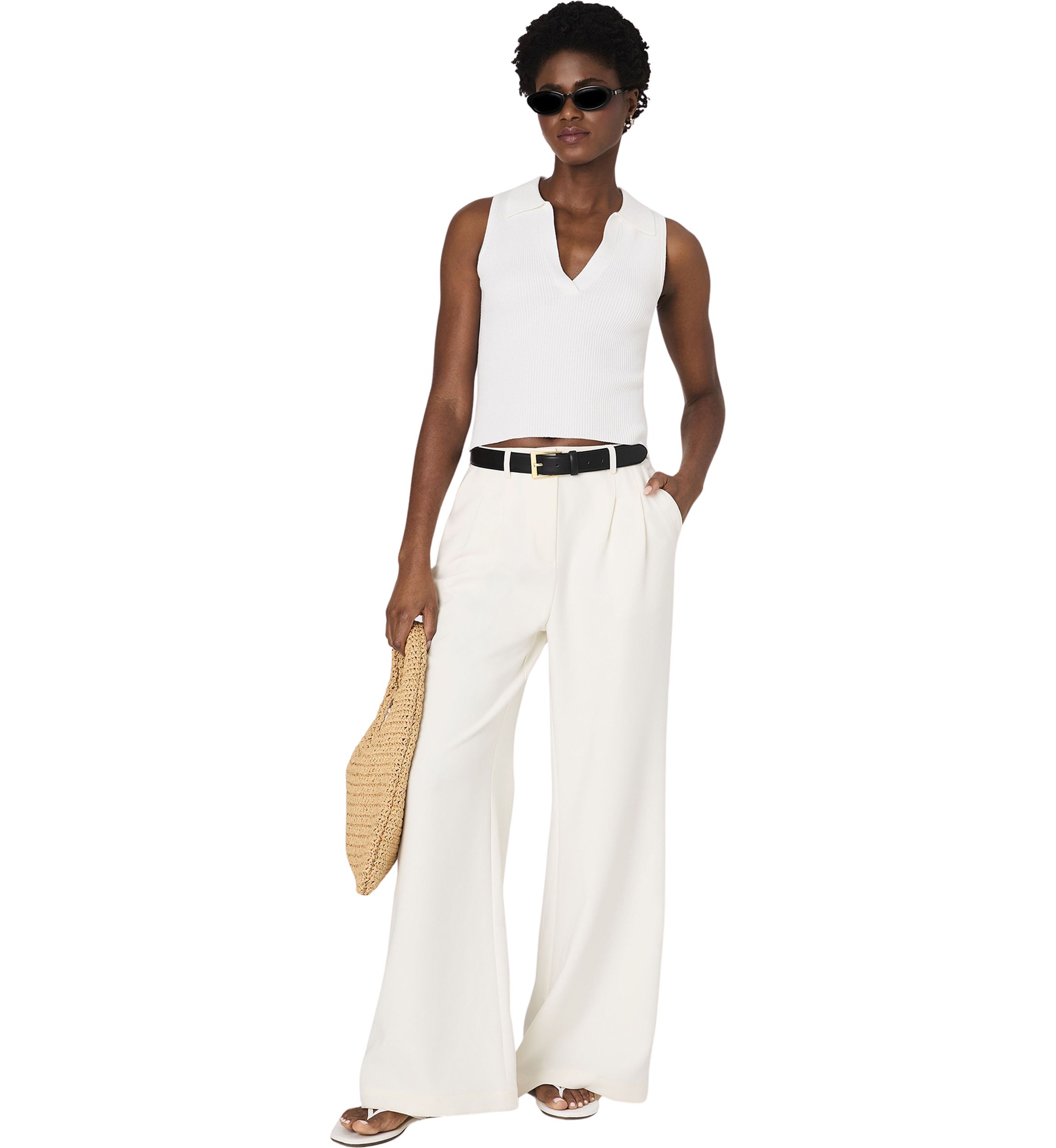 Mozza V-Neck Sleeveless Jumper
