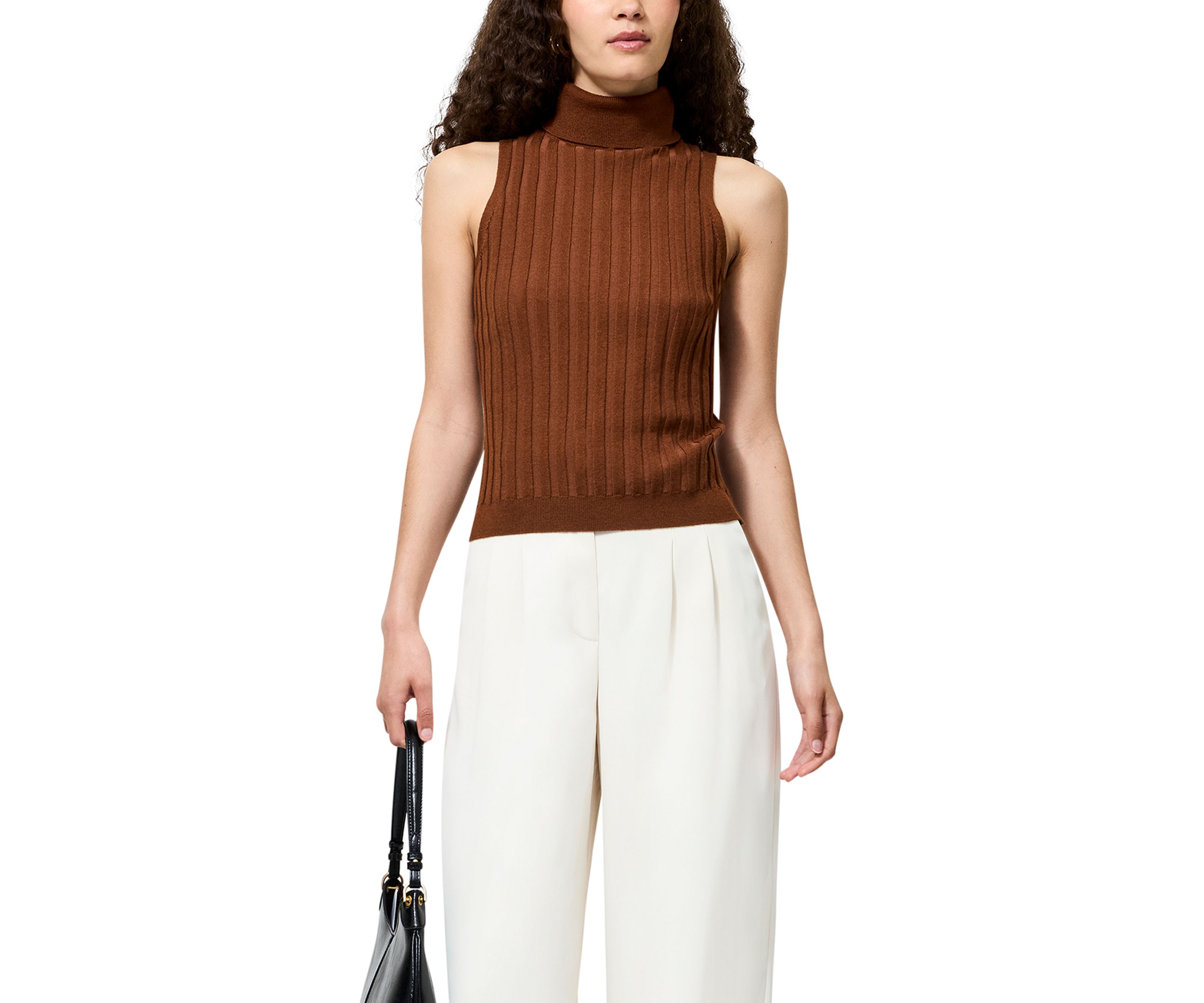 Turtleneck Tank Sweater