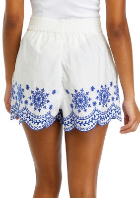 Alissa Cotton Embroidered Shorts