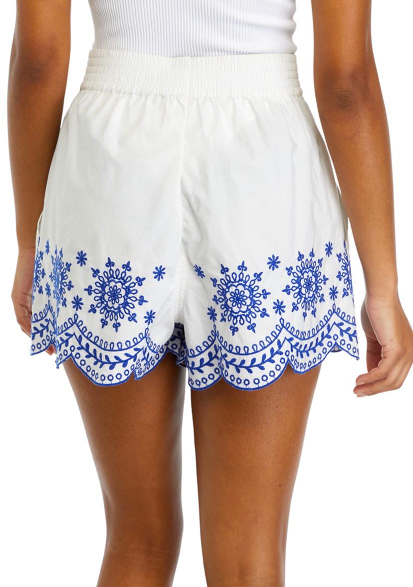 Alissa Cotton Embroidered Shorts