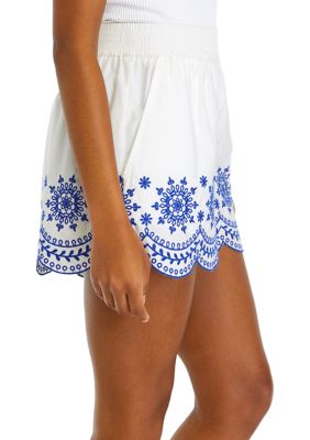 Alissa Cotton Embroidered Shorts