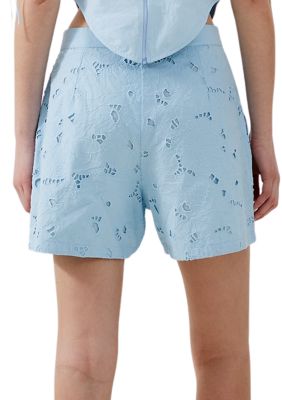 Rhodes Cotton Embroidered Shorts