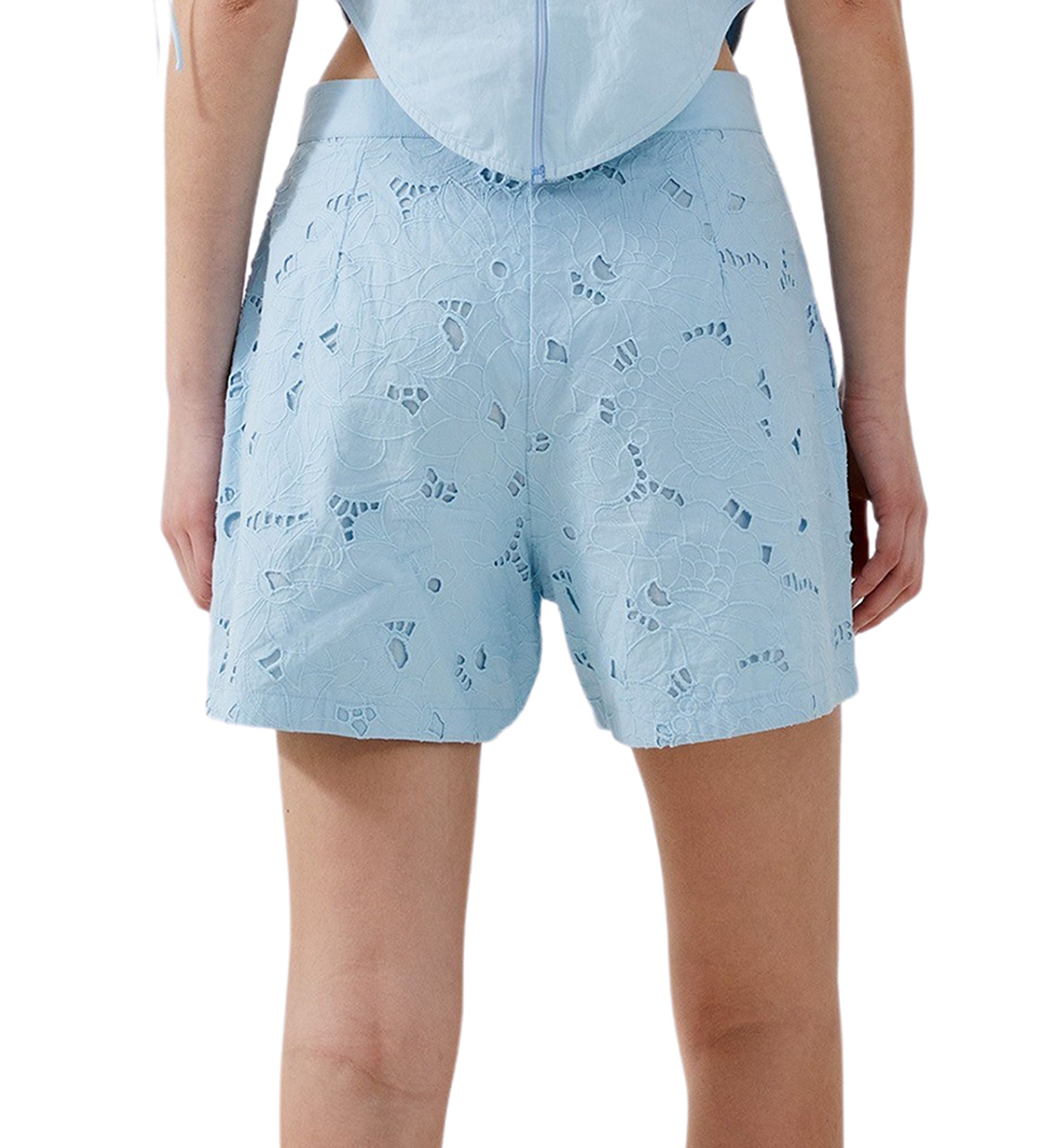 Rhodes Cotton Embroidered Shorts
