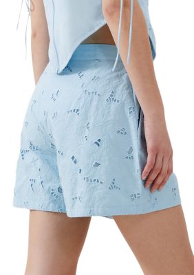 Rhodes Cotton Embroidered Shorts