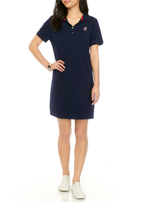Kim Rogers® Petite Short Sleeve Polo Dress