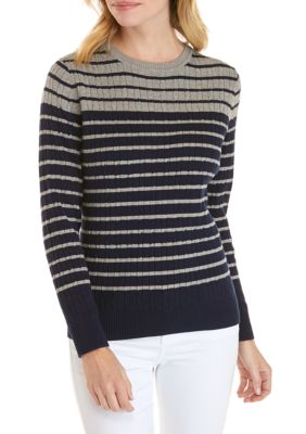 Kim Rogers® Petite Cable Knit Sweater | belk