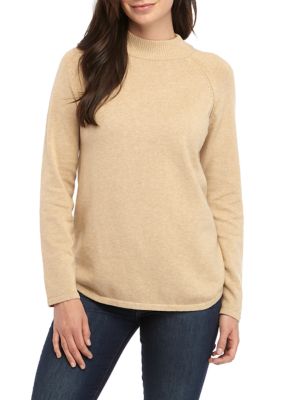 petite mock neck sweater