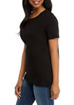 Womens Perfectly Soft Short Sleeve Crew Neck T-Shirt