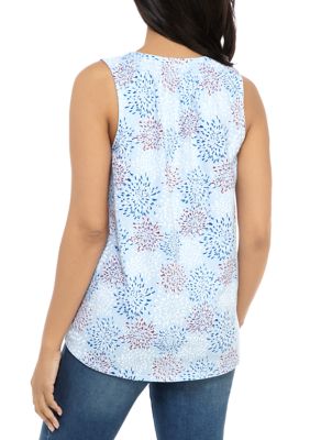 Women's Sleeveless Henley Top