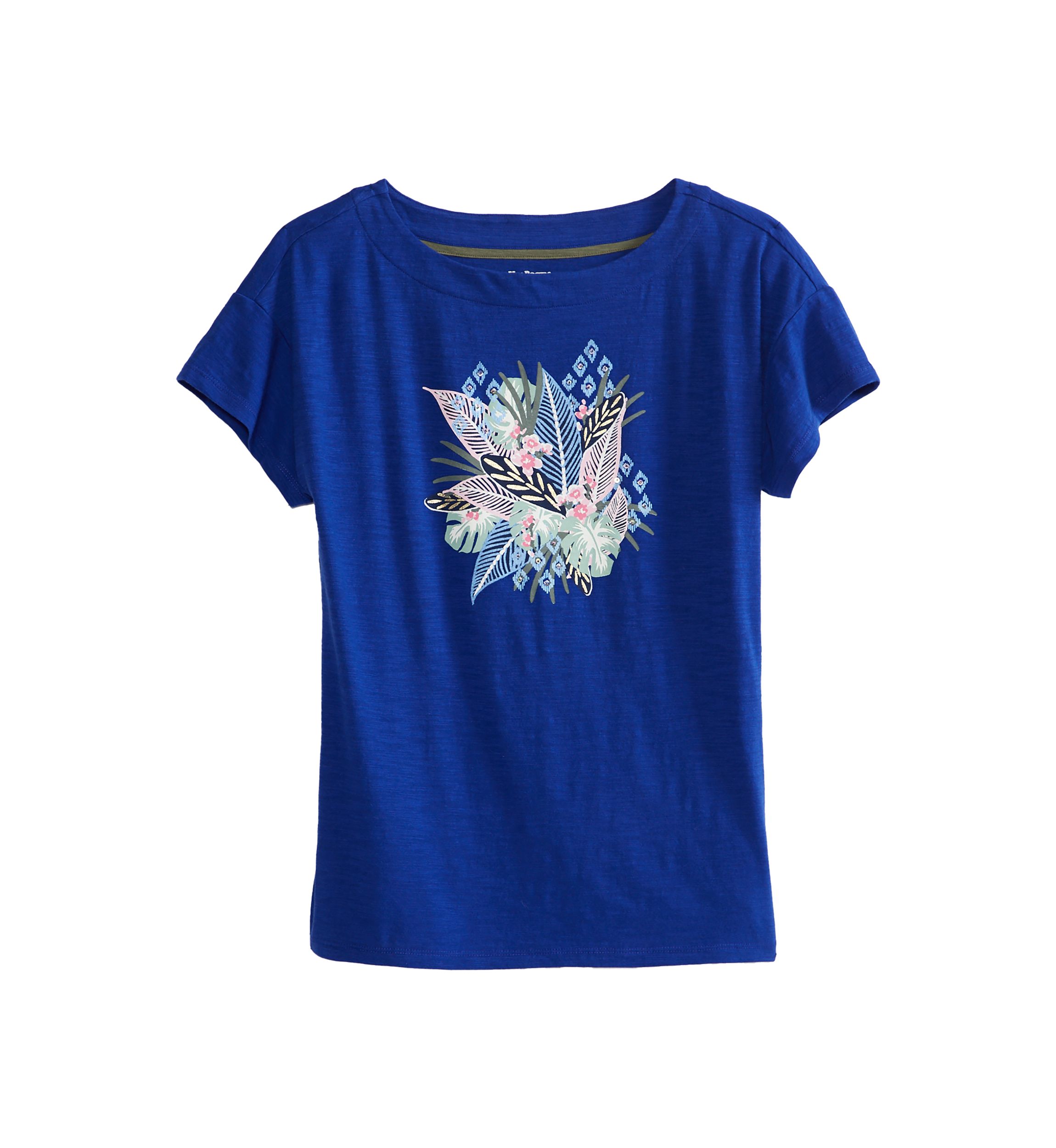 Womens Drop Shoulder Art Graphic T-Shirt 