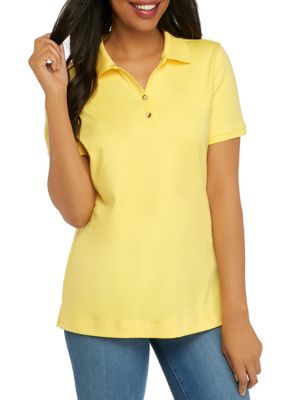 Kim Rogers® Women's Perfectly Soft Short Sleeve Polo Shirt | belk