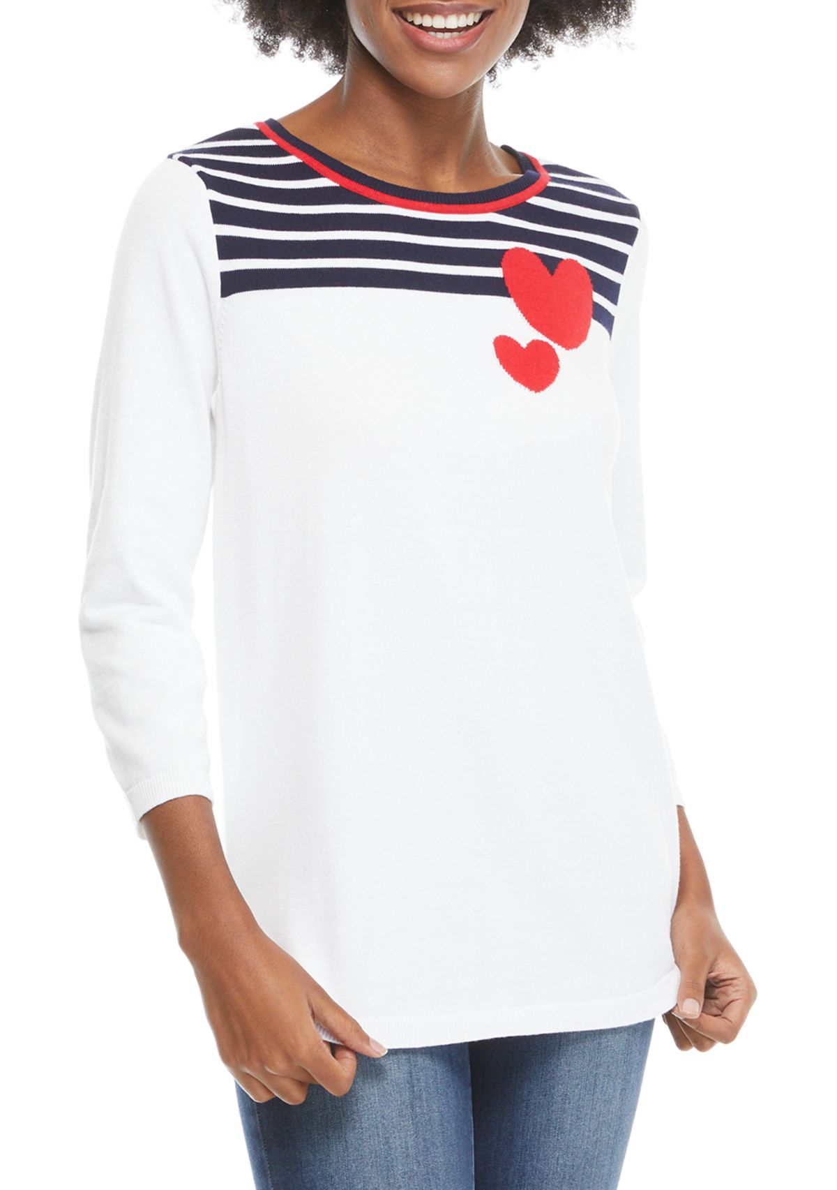 Womens 3/4 Sleeve Sweater