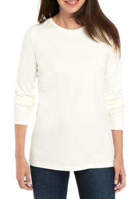 Kim Rogers® Long Sleeve Crew Neck T Shirt | belk