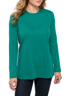 Kim Rogers® Long Sleeve Crew Neck T Shirt | belk