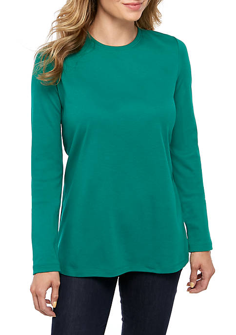 Kim Rogers® Long Sleeve Crew Neck T Shirt | belk
