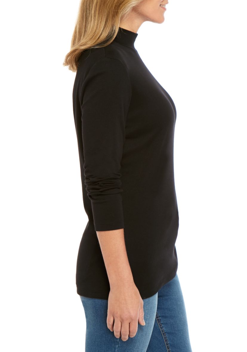 Long Sleeve Mock Neck Top