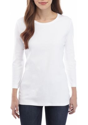 Kim Rogers® 3/4 Sleeve Solid Top | belk