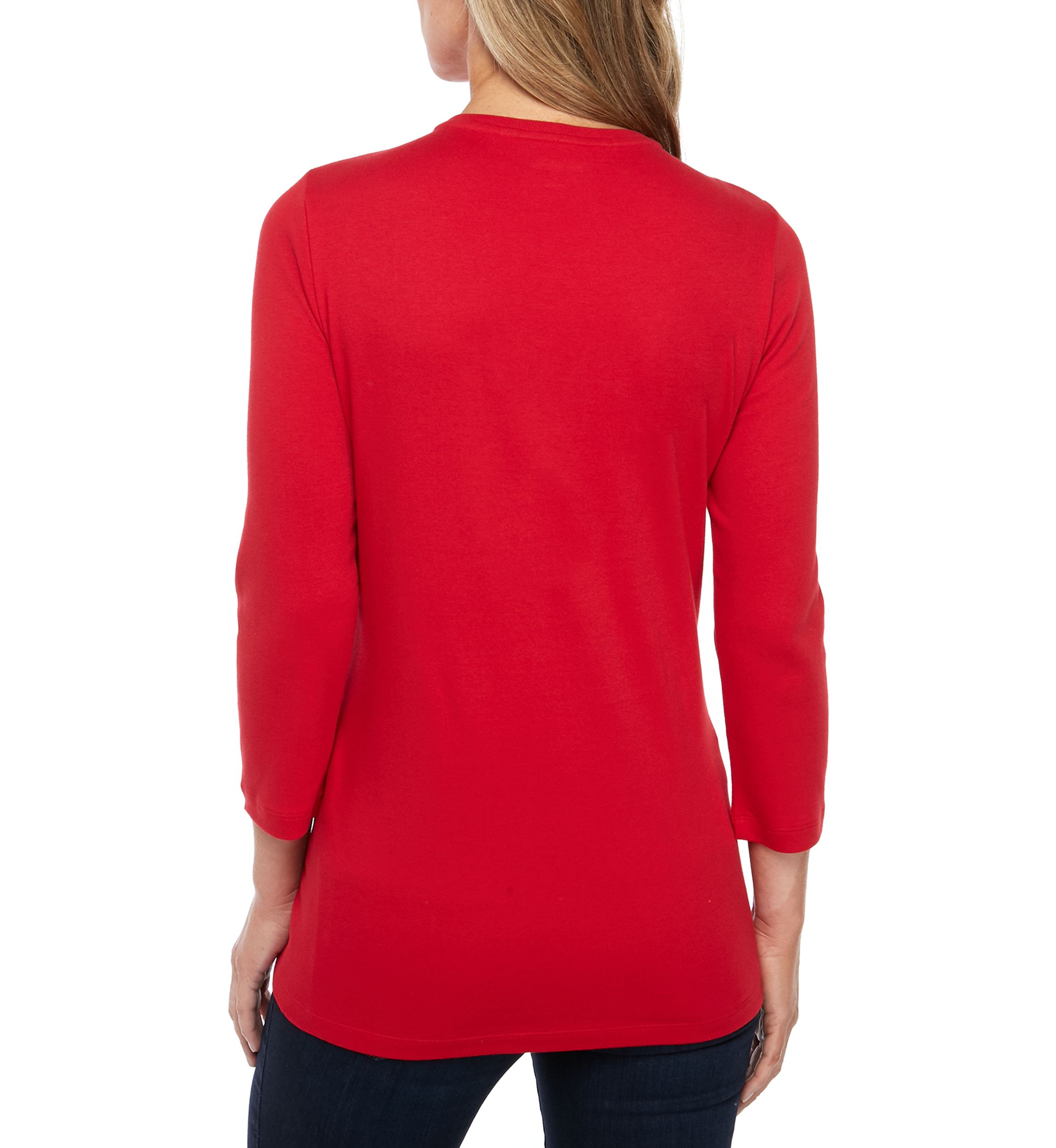 3/4 Sleeve Solid Top