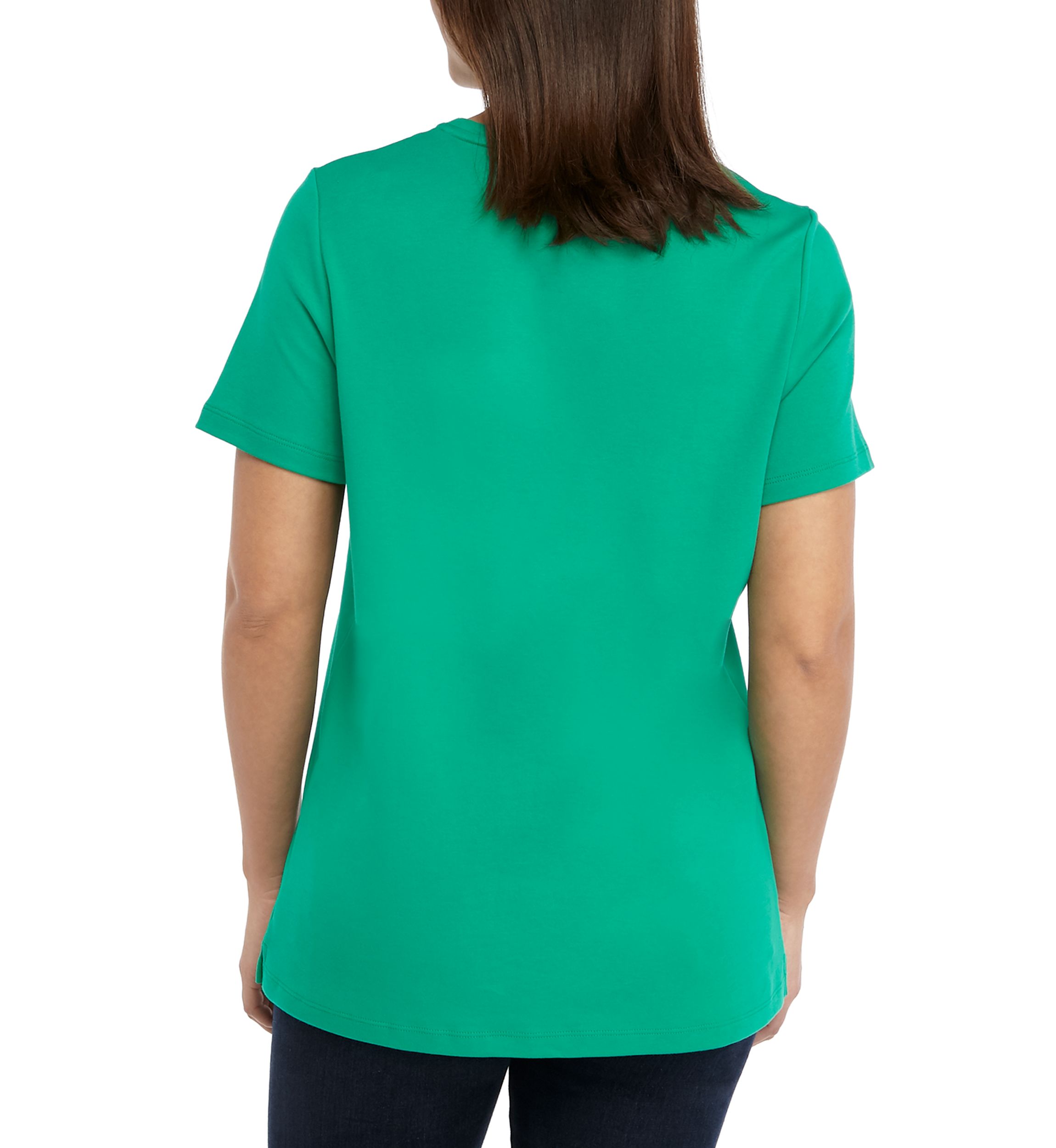 Womens Perfectly Soft Short Sleeve Crew Neck T-Shirt  