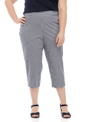 Kim Rogers® Plus Size Scallop Hem Capri Pants | belk