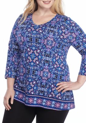 Kim Rogers® Plus Size Printed Tunic | belk