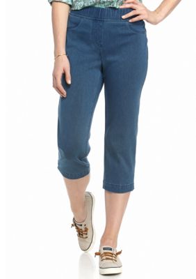 Kim Rogers Knit Pull On Capri Pants | Belk