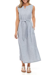 Kim Rogers® Women's Sleeveless Linen Maxi Dress | belk