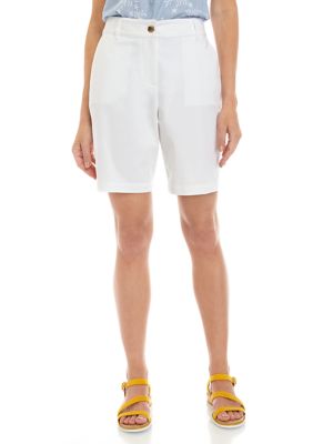 Kim Rogers® Women's Solid Twill Shorts | belk