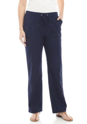 kim rogers petite stripe flare leg pant