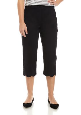 Kim Rogers® Women's Scallop Hem Capri Pants | belk