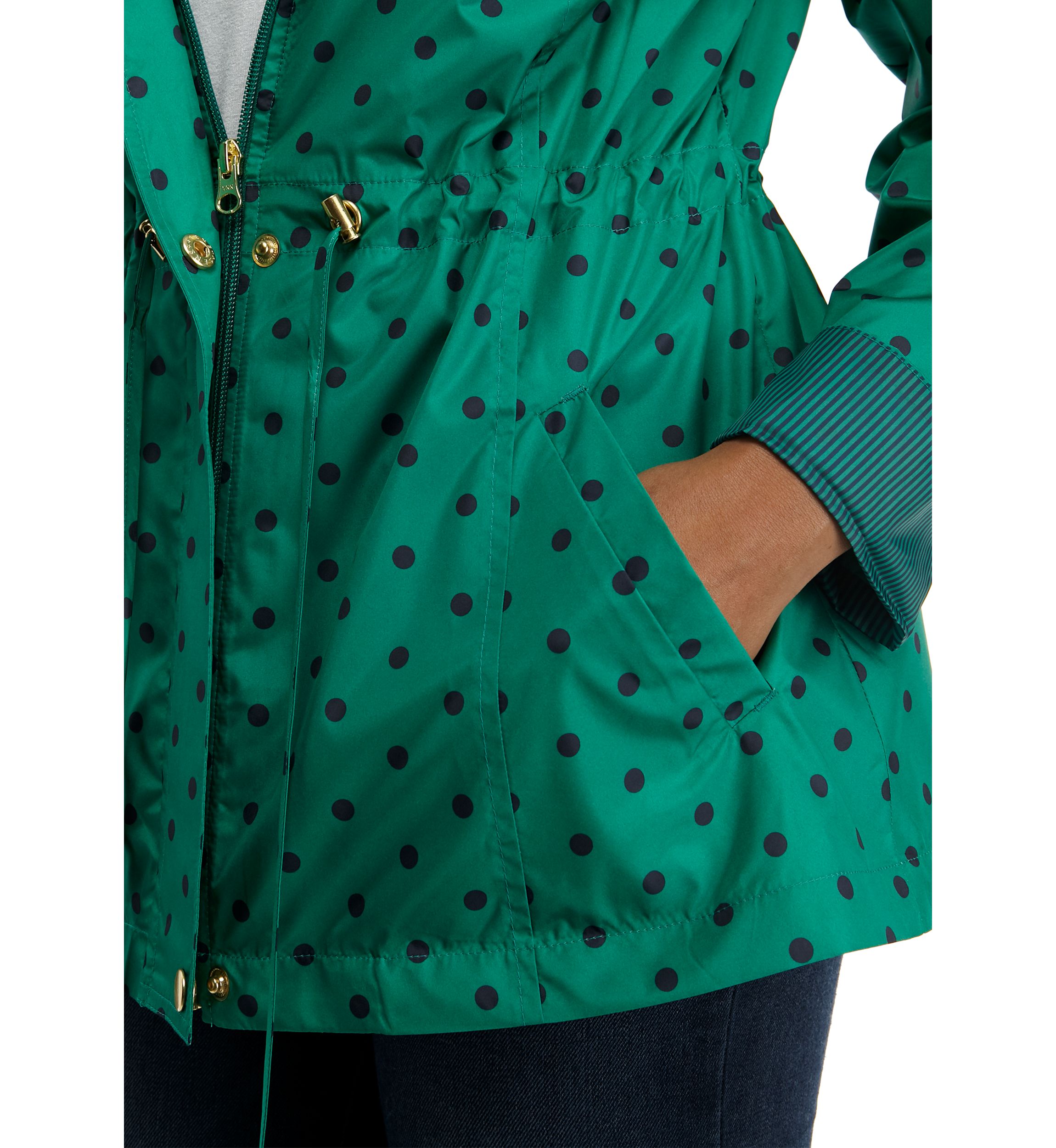 Womens Long Sleeve Hooded Anorak Jacket 